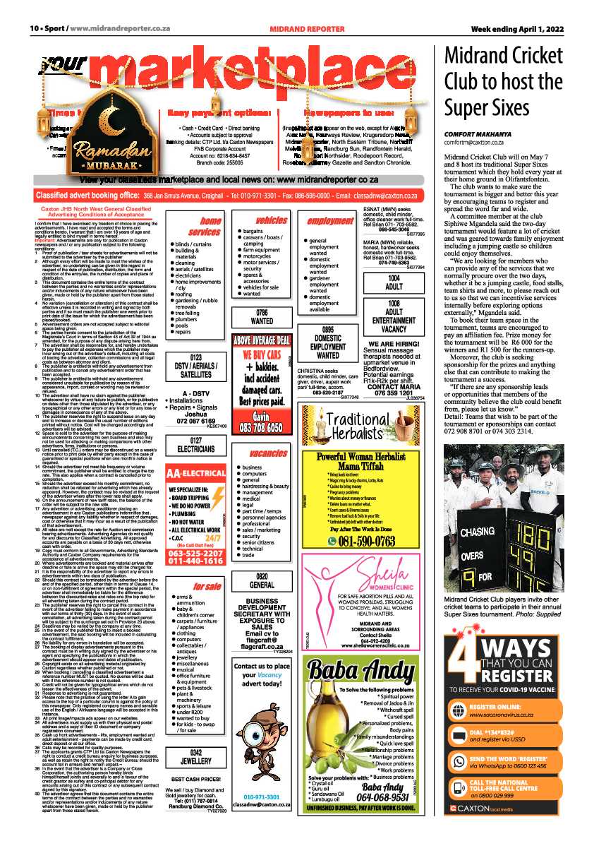 Midrand Reporter 01 April 2022 page 10