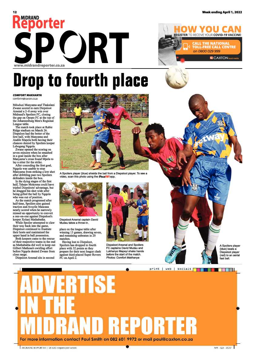 Midrand Reporter 01 April 2022 page 12
