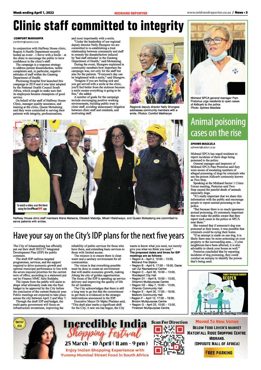 Midrand Reporter 01 April 2022 page 3