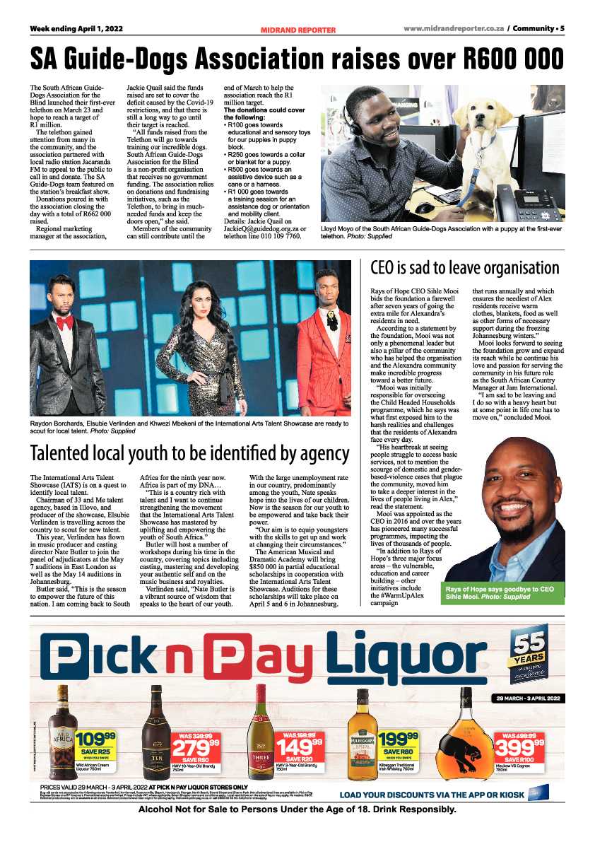 Midrand Reporter 01 April 2022 page 5
