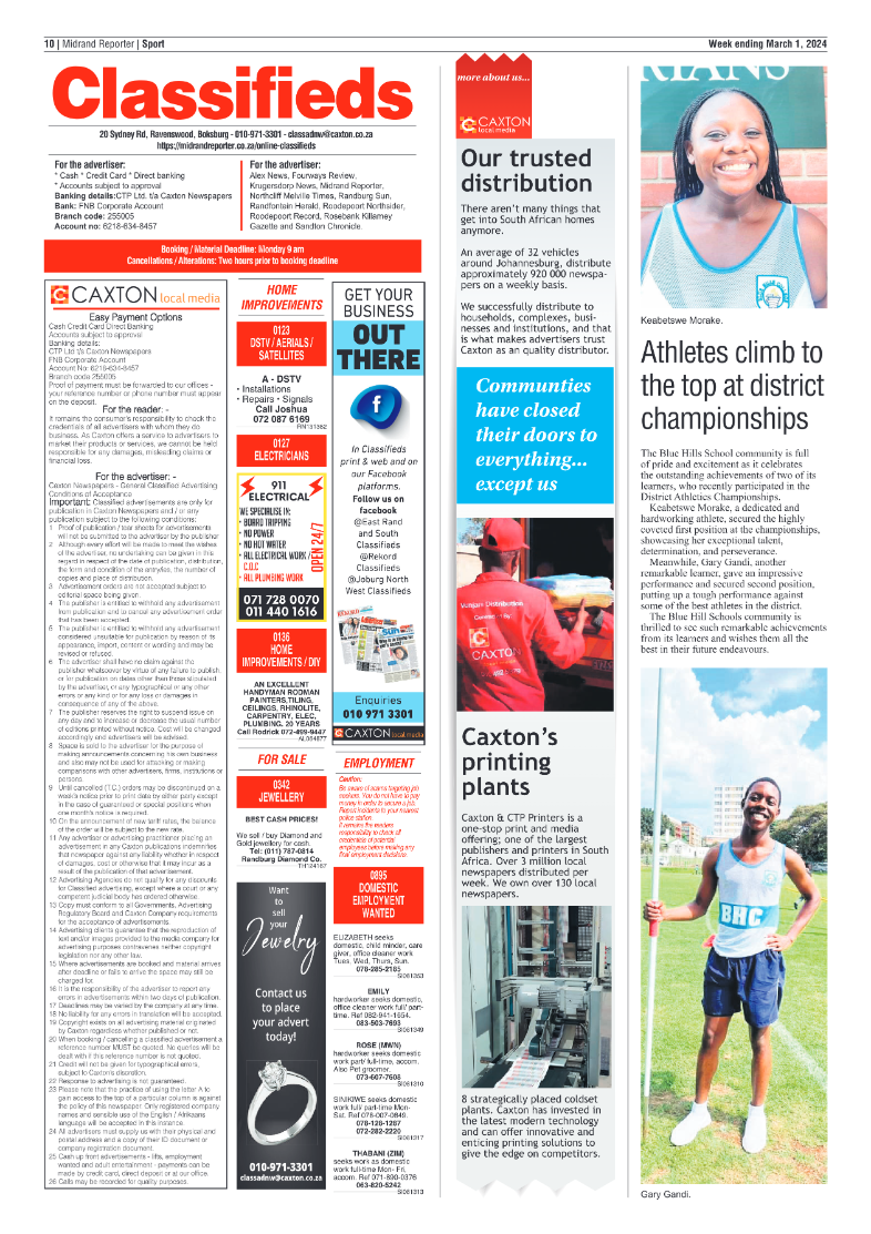 Midrand Reporter 01 March 2024 page 10