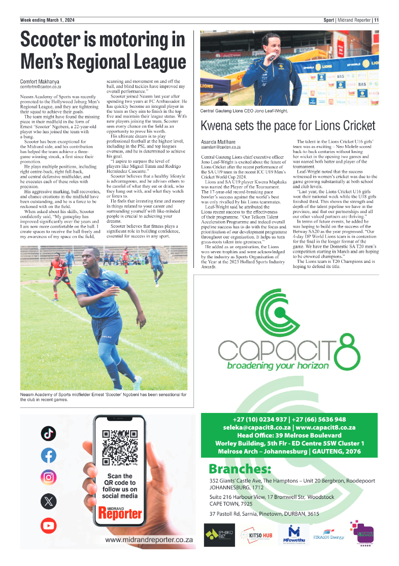 Midrand Reporter 01 March 2024 page 11