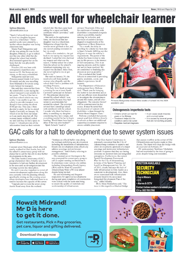 Midrand Reporter 01 March 2024 page 3