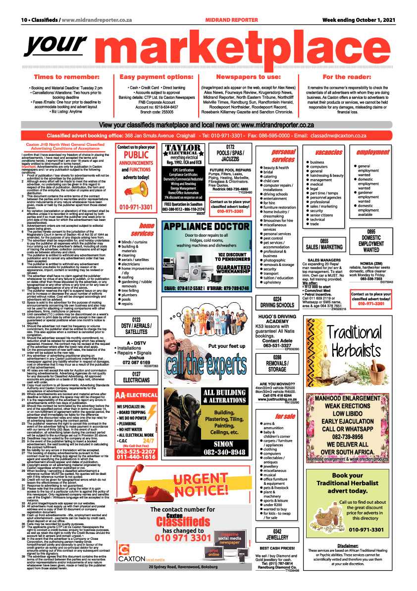 Midrand Reporter 01 October 2021 page 12