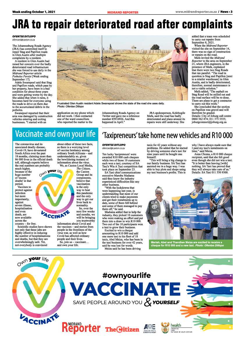 Midrand Reporter 01 October 2021 page 5