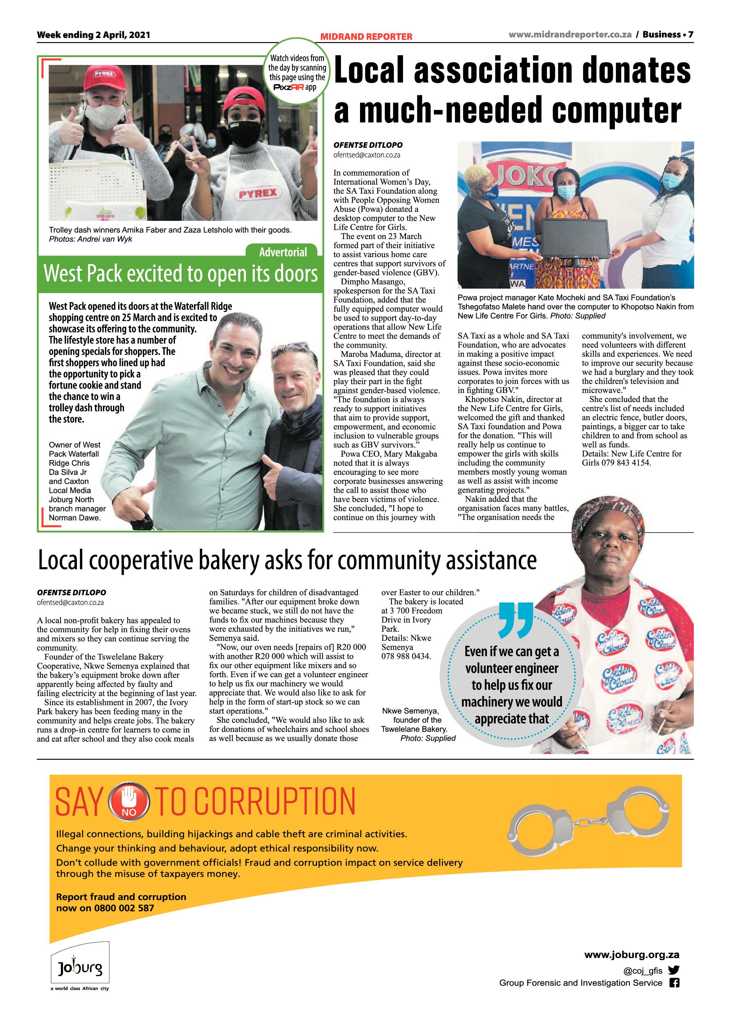 Midrand Reporter 02 April 2021 page 7