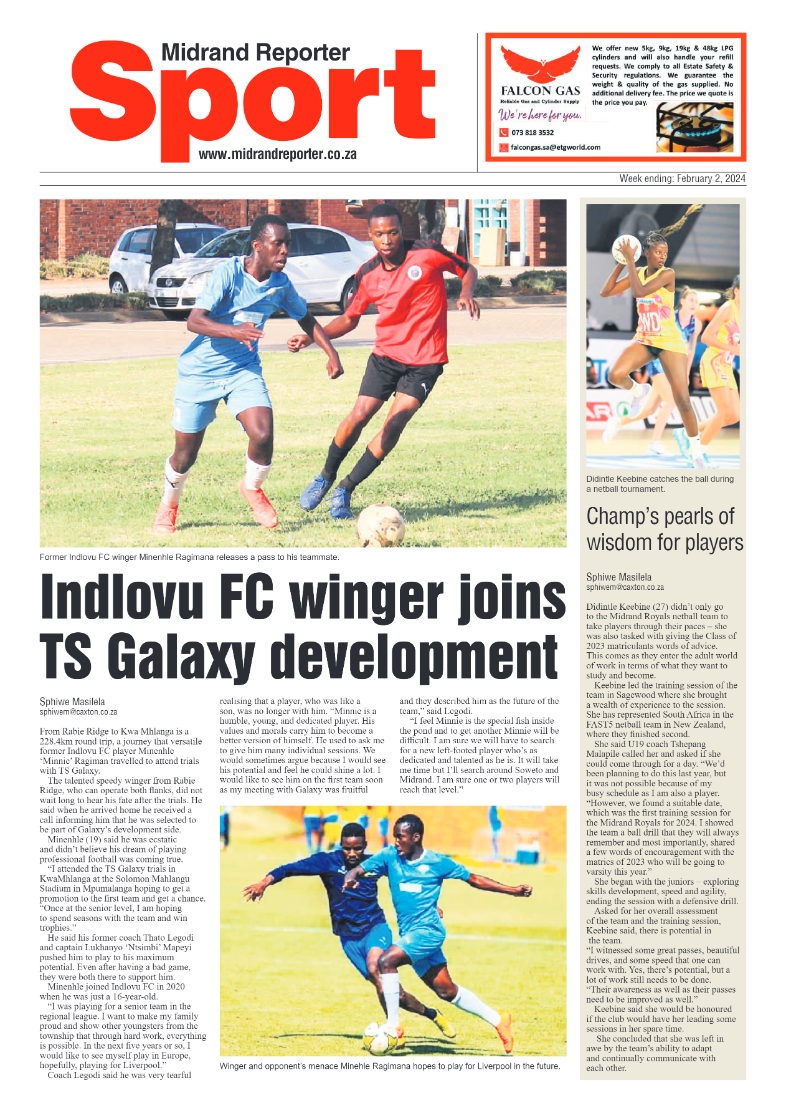 Midrand Reporter 02 February 2024 page 12