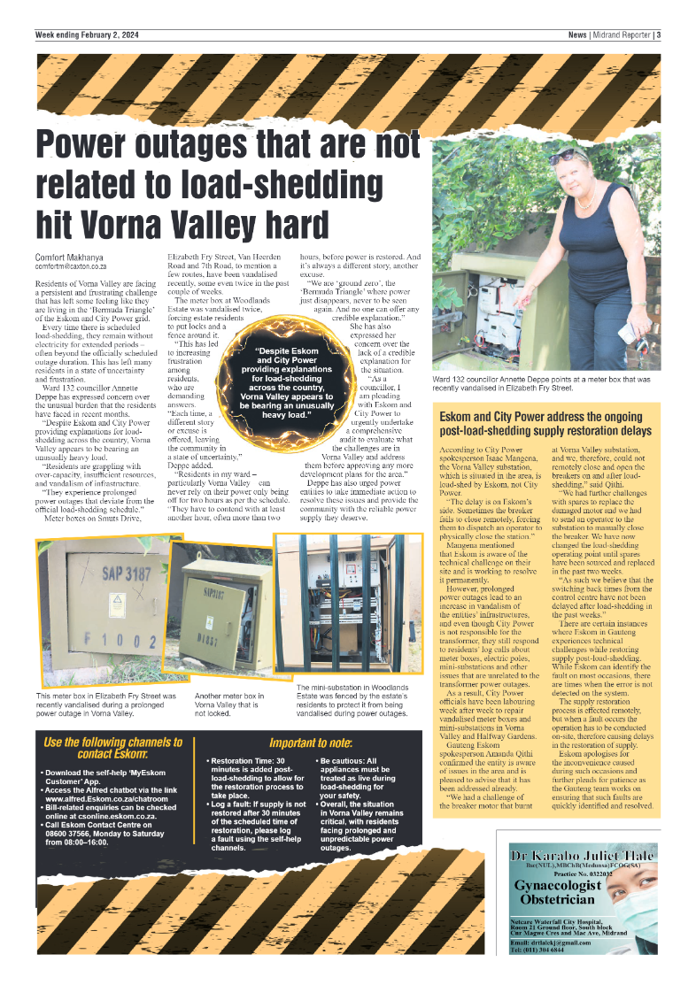 Midrand Reporter 02 February 2024 page 3