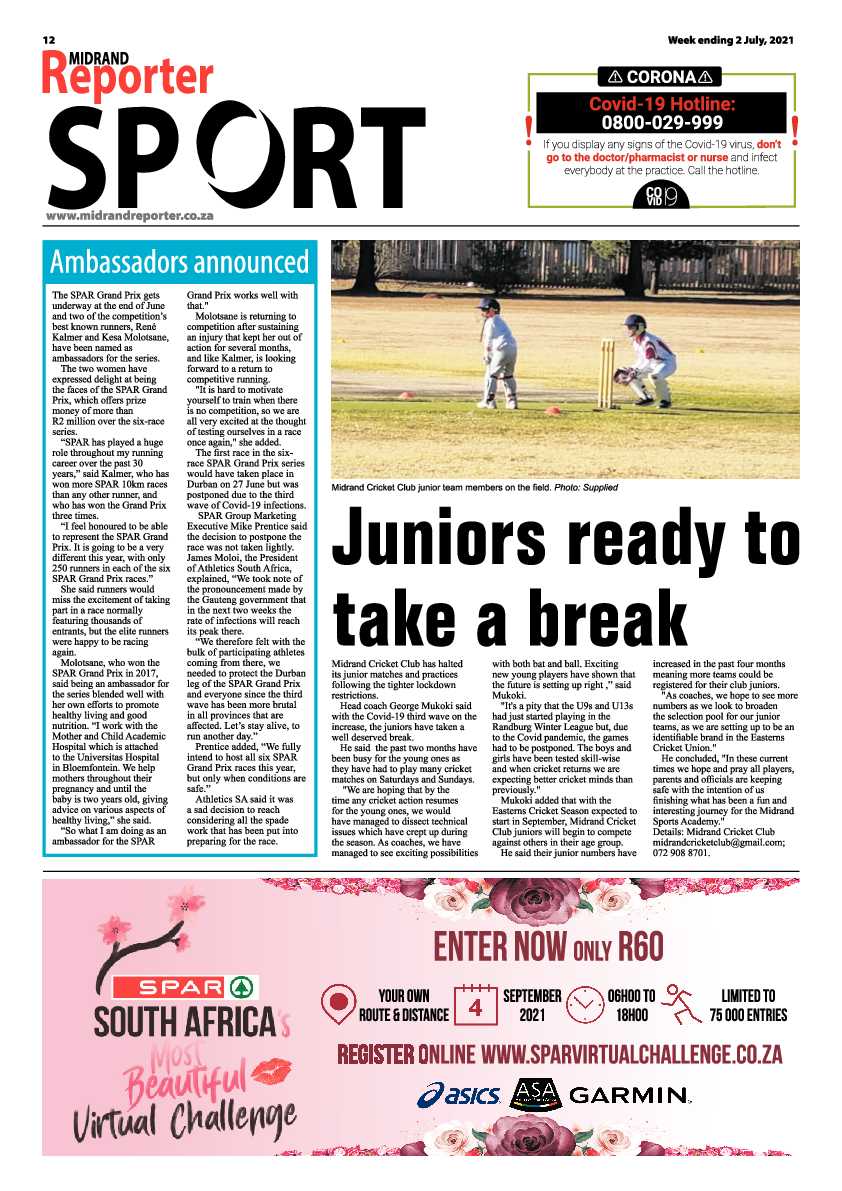 Midrand Reporter 02 July  2021 page 12