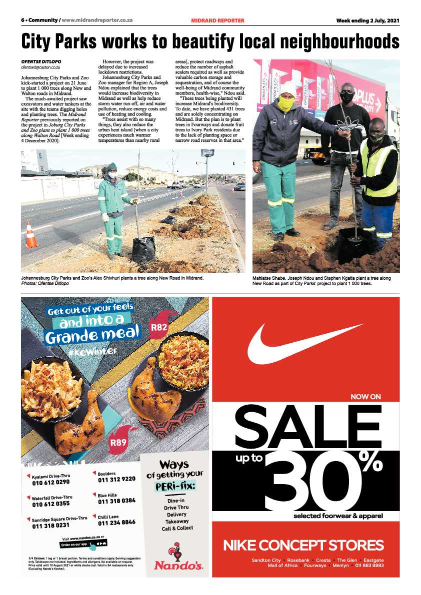 Midrand Reporter 02 July  2021 page 6