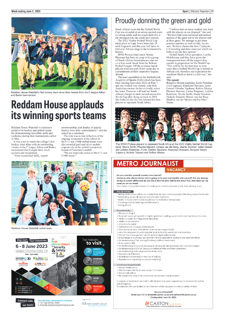 Midrand Reporter 02 June 2023 page 11