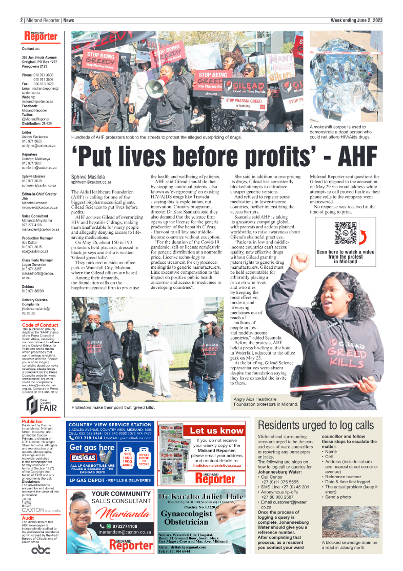 Midrand Reporter 02 June 2023 page 2