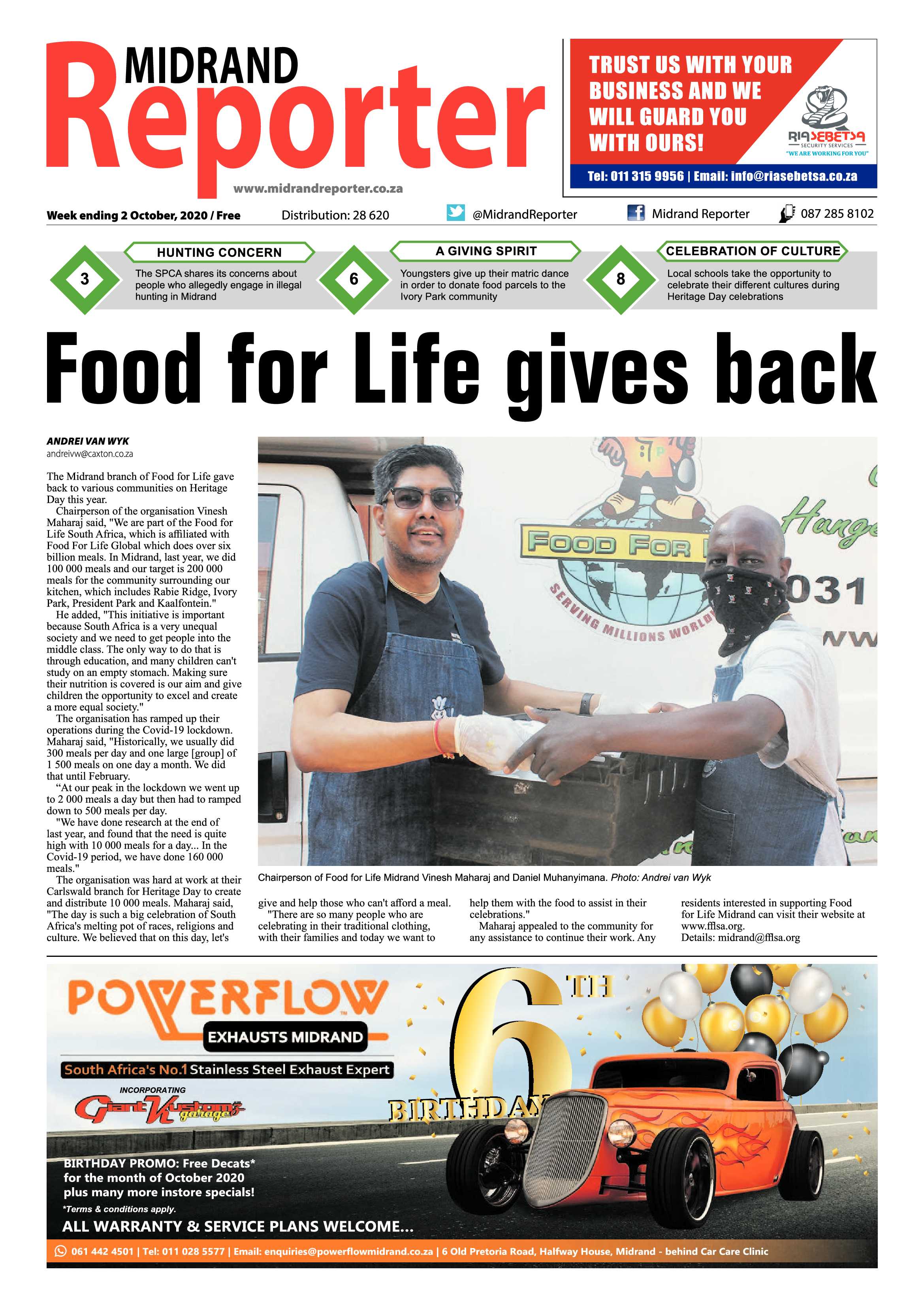 Midrand Reporter 02 October 2020 page 1