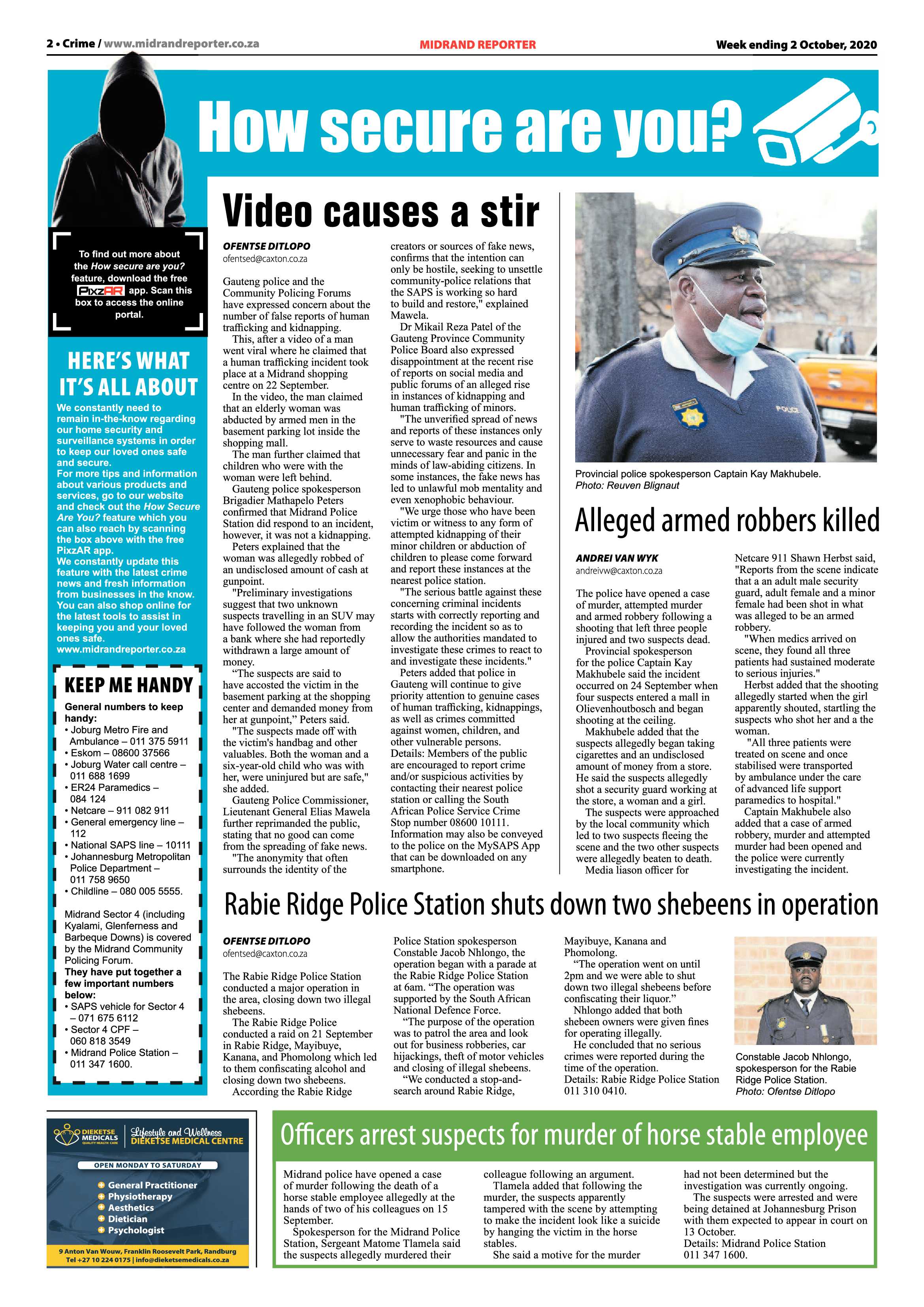 Midrand Reporter 02 October 2020 page 2