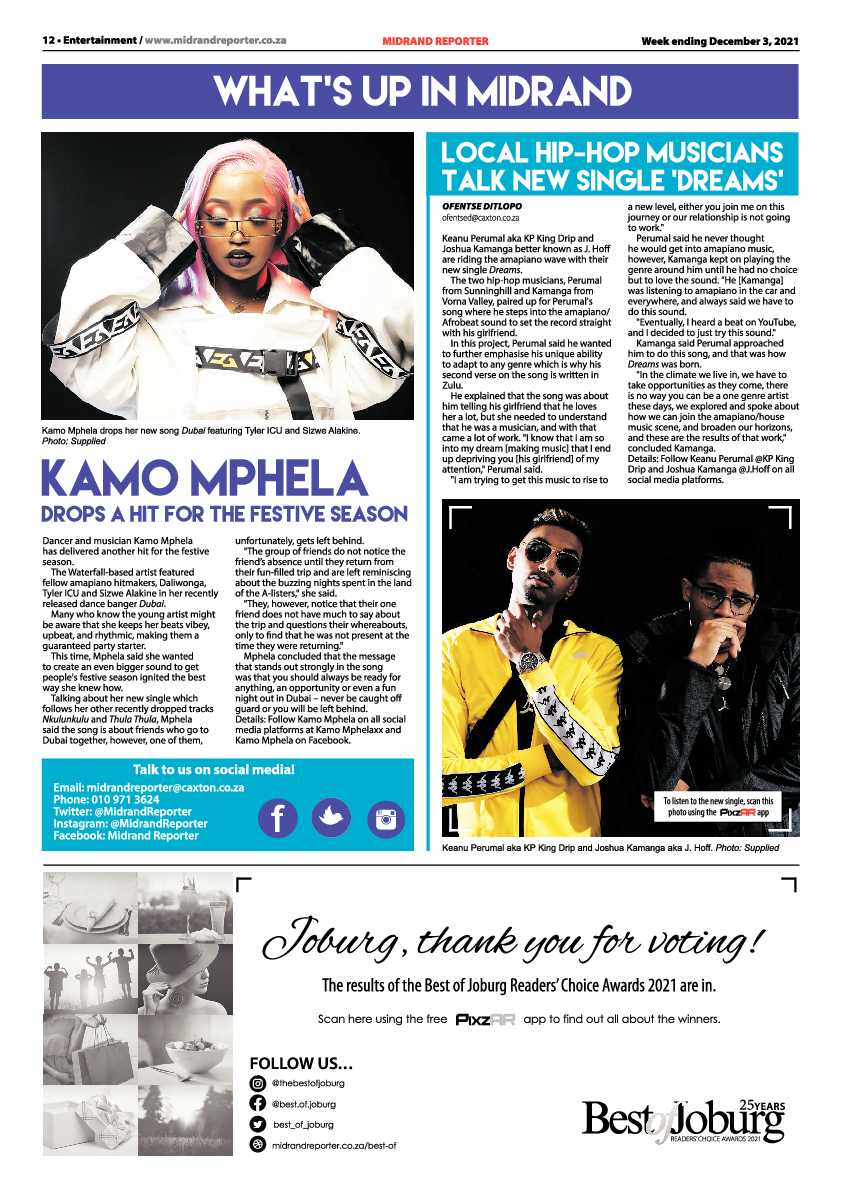 Midrand Reporter 03 December 2021 page 12