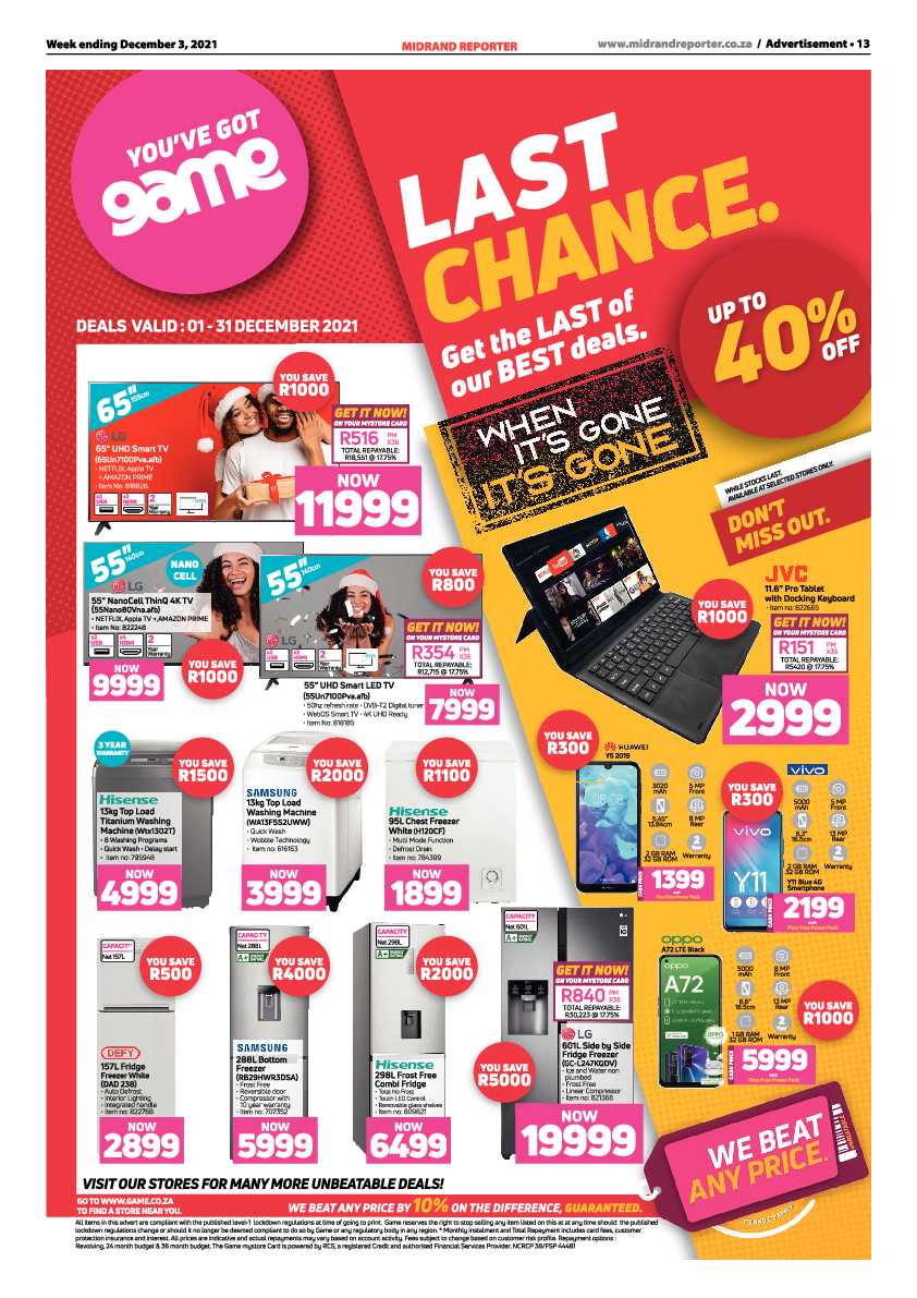 Midrand Reporter 03 December 2021 page 13