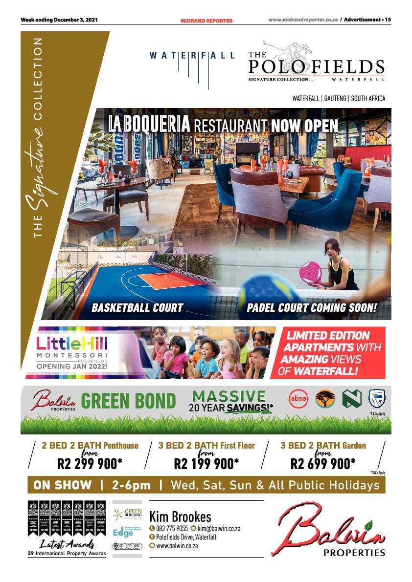 Midrand Reporter 03 December 2021 page 15