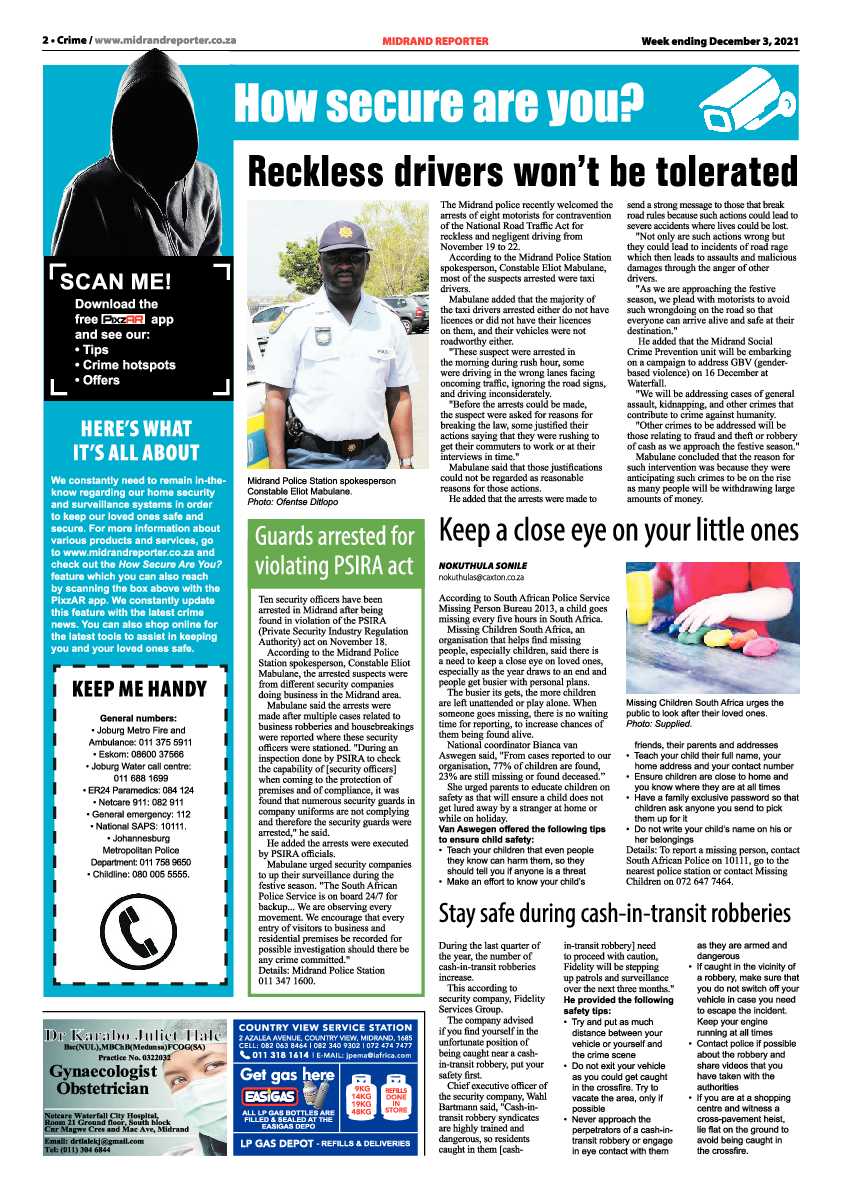 Midrand Reporter 03 December 2021 page 2