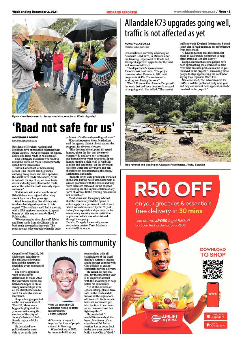 Midrand Reporter 03 December 2021 page 3
