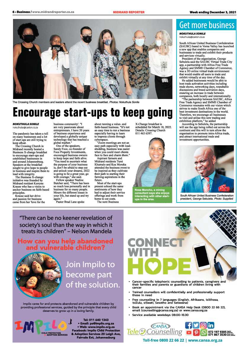 Midrand Reporter 03 December 2021 page 6