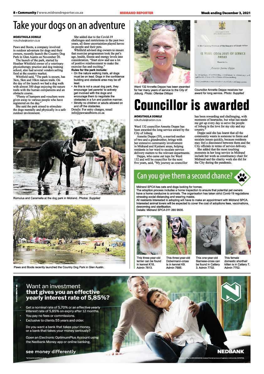 Midrand Reporter 03 December 2021 page 8