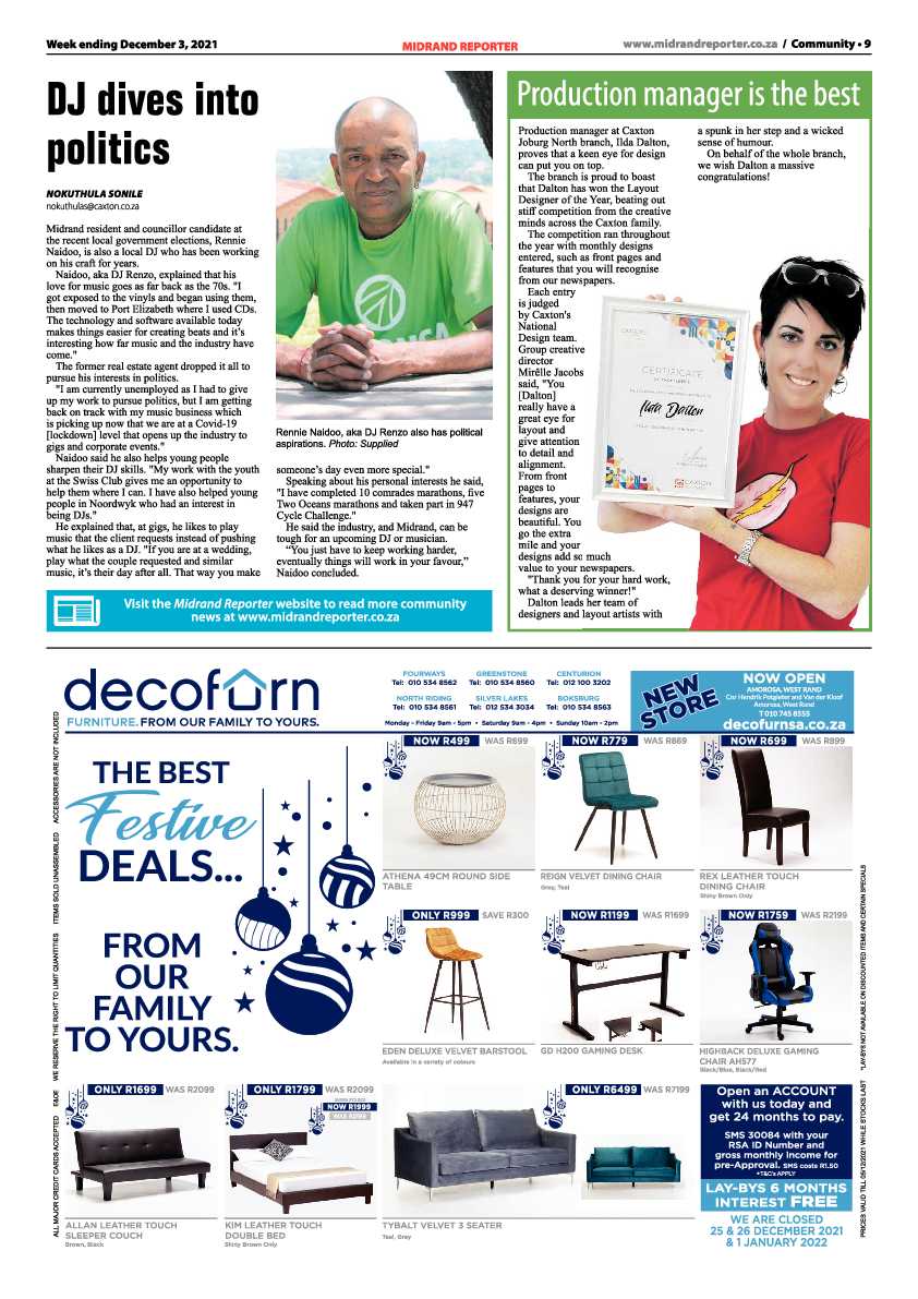 Midrand Reporter 03 December 2021 page 9