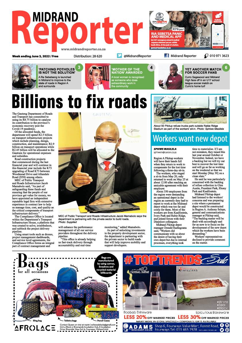 Midrand Reporter 03 June 2022 page 1