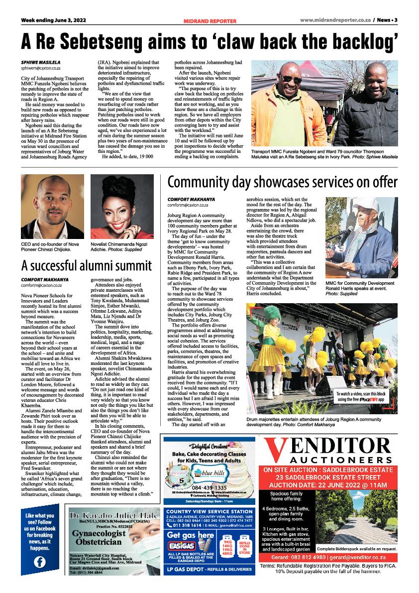 Midrand Reporter 03 June 2022 page 3