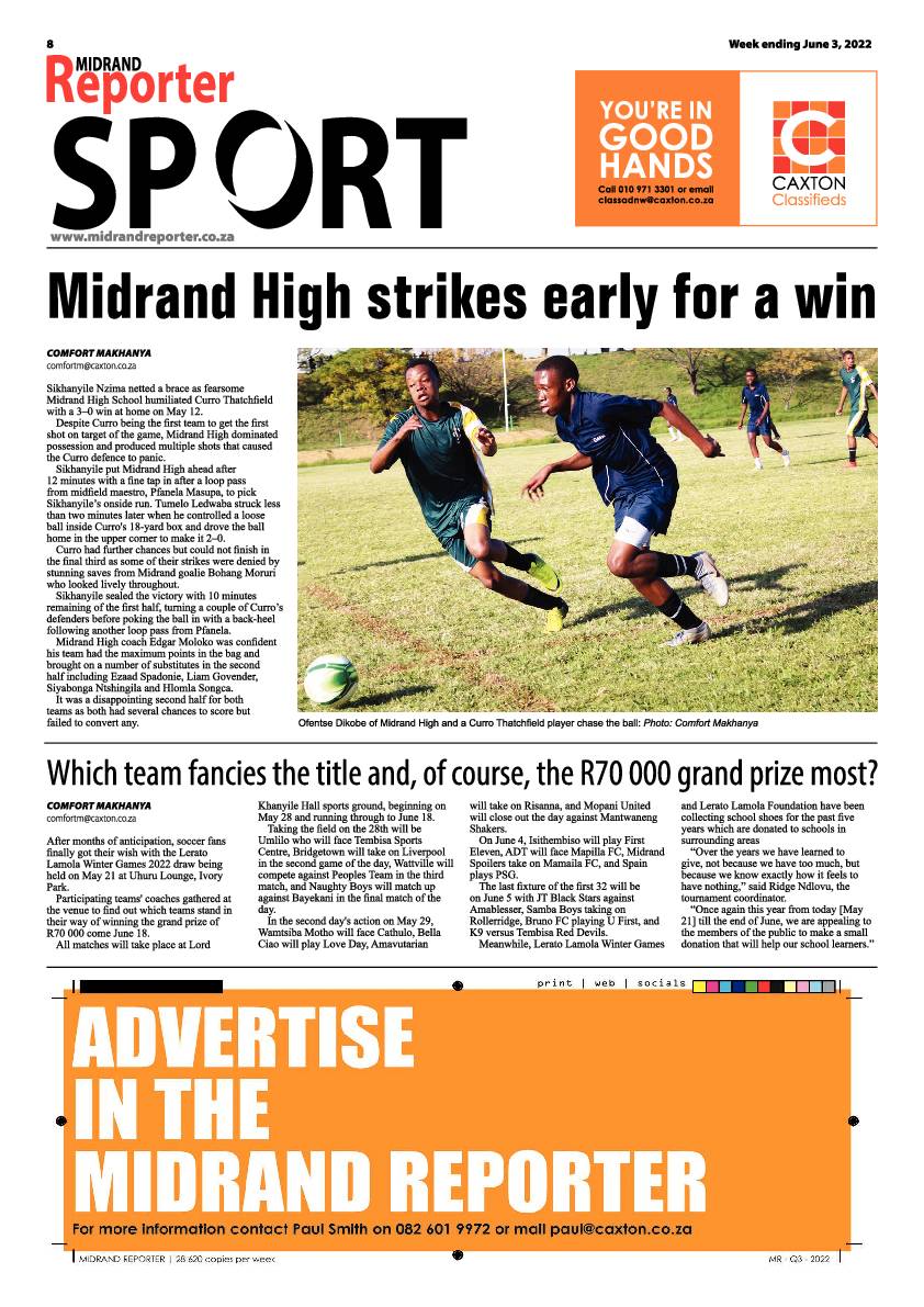 Midrand Reporter 03 June 2022 page 8