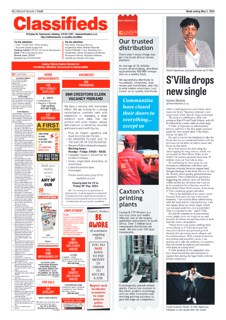 Midrand Reporter 03 May 2024 page 10