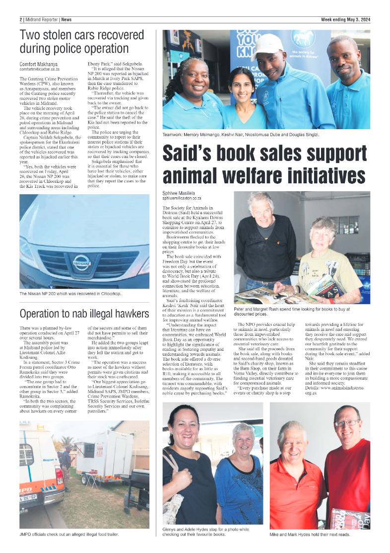 Midrand Reporter 03 May 2024 page 2