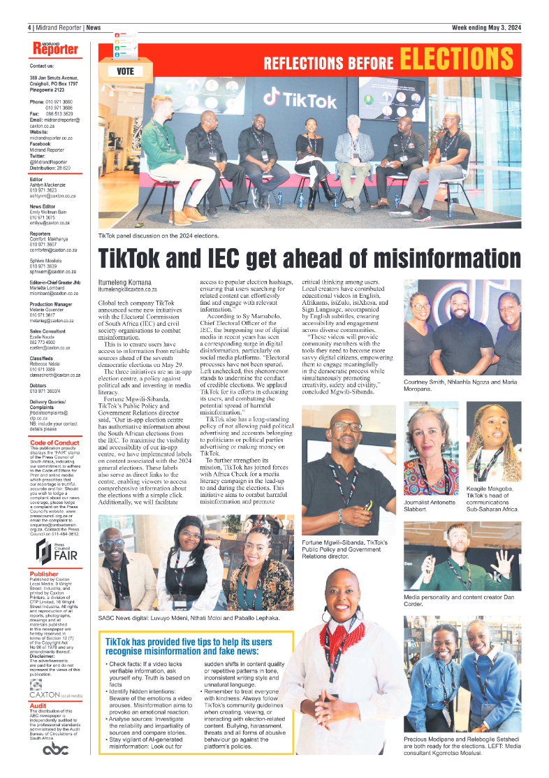 Midrand Reporter 03 May 2024 page 4