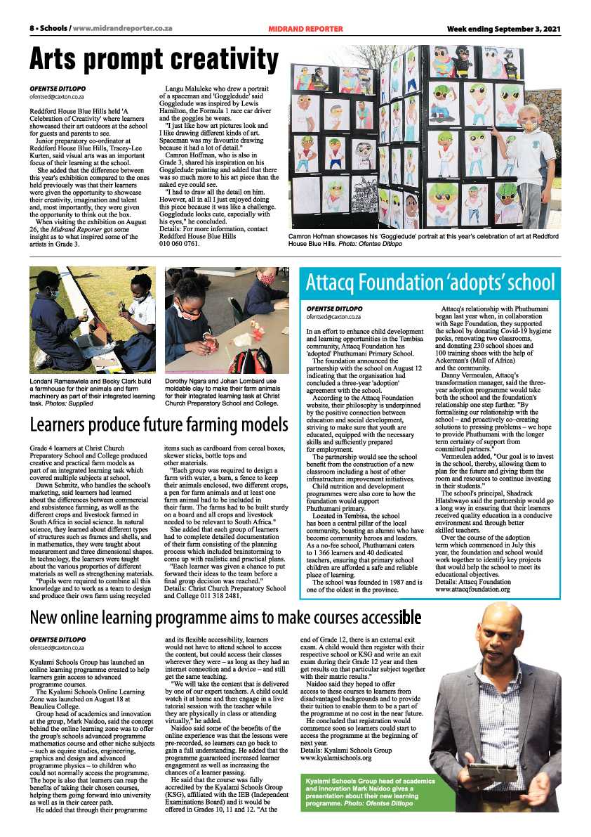 Midrand Reporter 03 September 2021 page 10