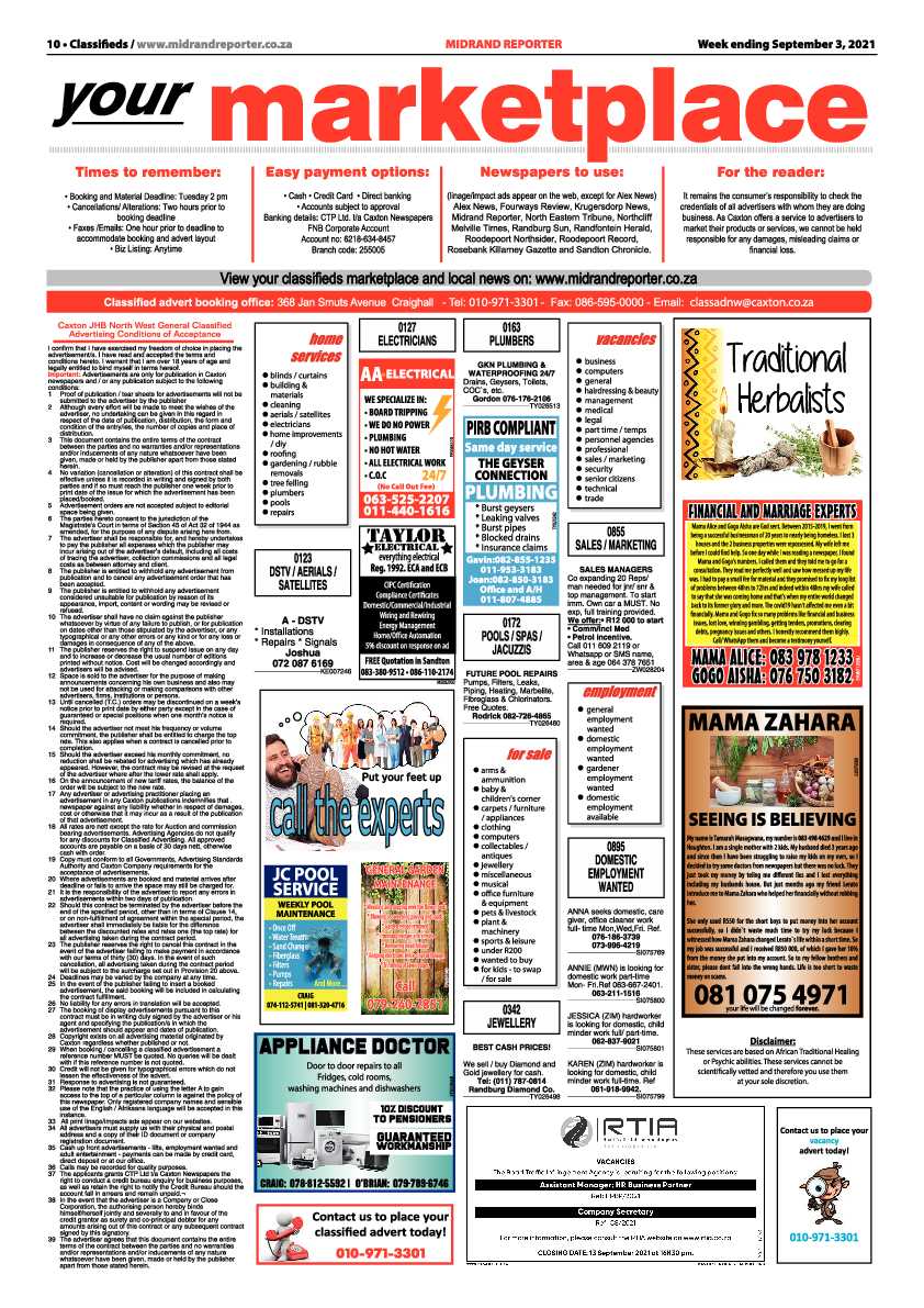 Midrand Reporter 03 September 2021 page 12
