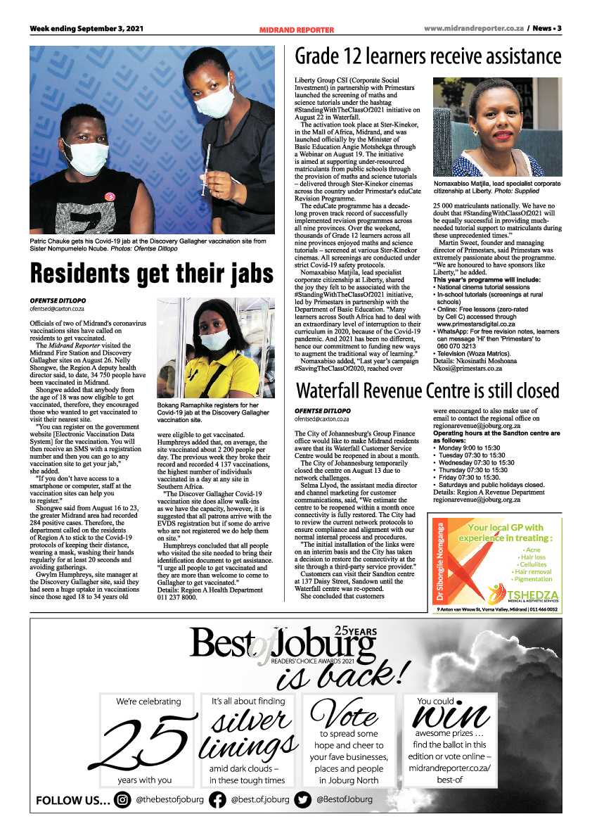 Midrand Reporter 03 September 2021 page 5