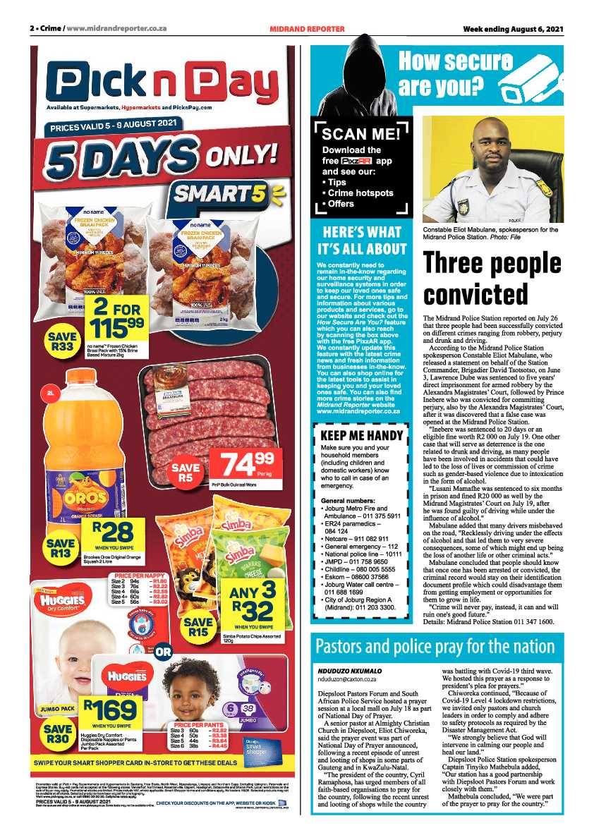 Midrand Reporter  04 August 2021 page 2