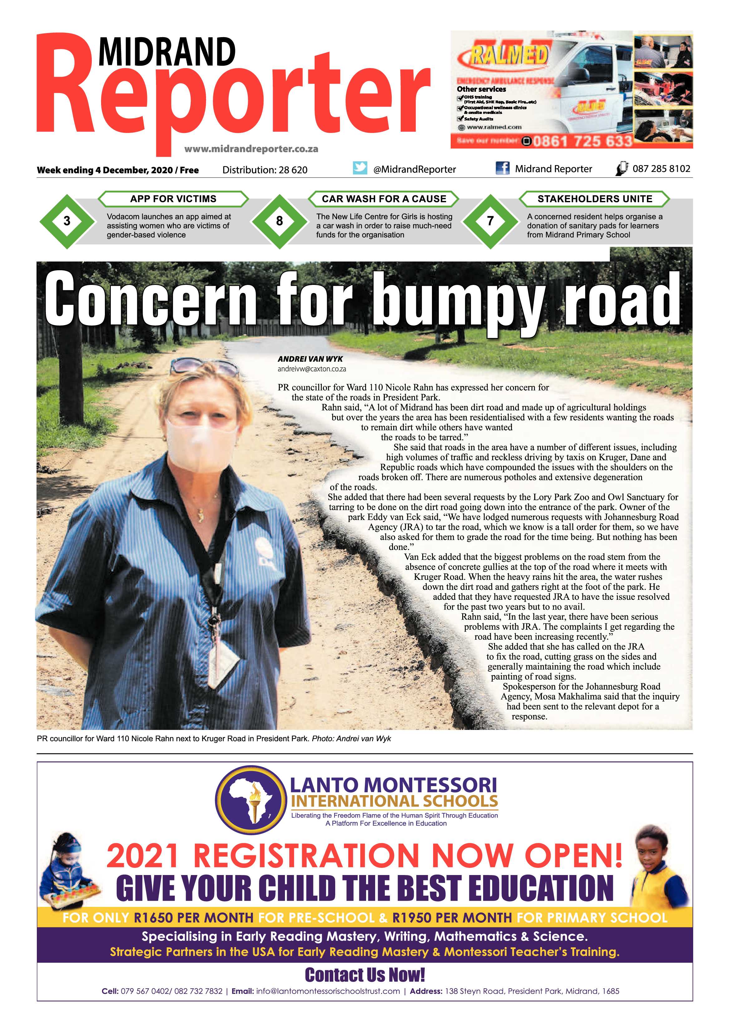 Midrand Reporter 04 December 2020 page 1