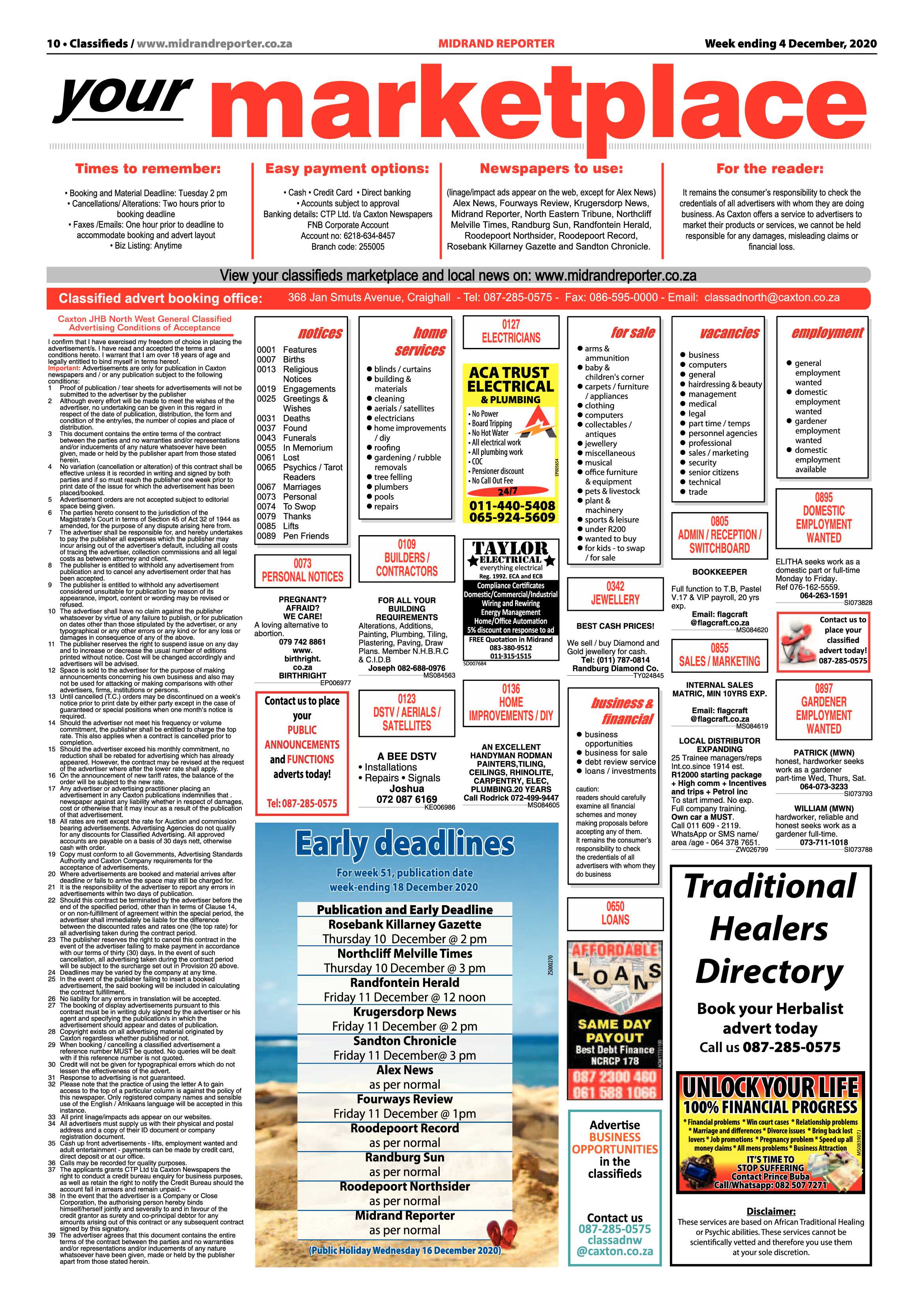 Midrand Reporter 04 December 2020 page 10