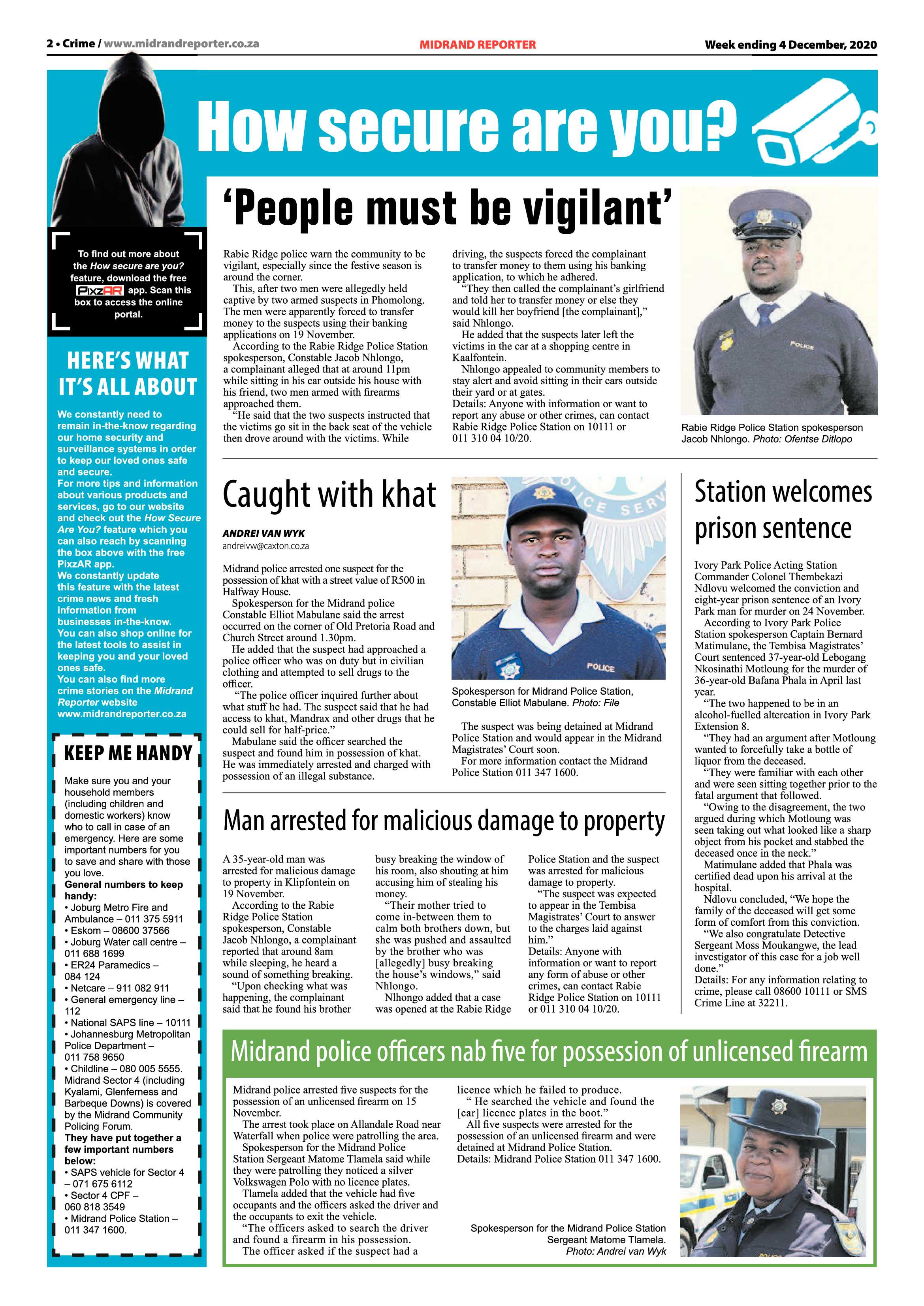 Midrand Reporter 04 December 2020 page 2