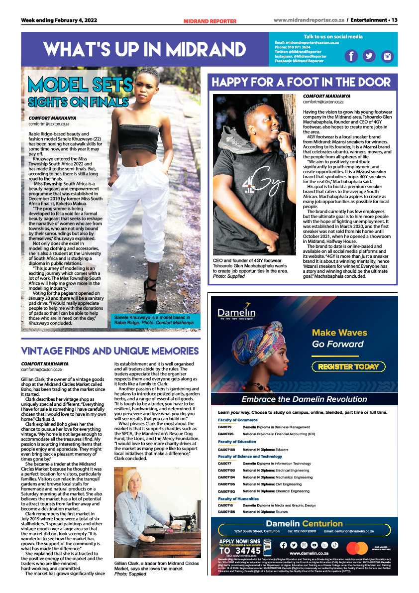 Midrand Reporter 04 February 2022 page 13