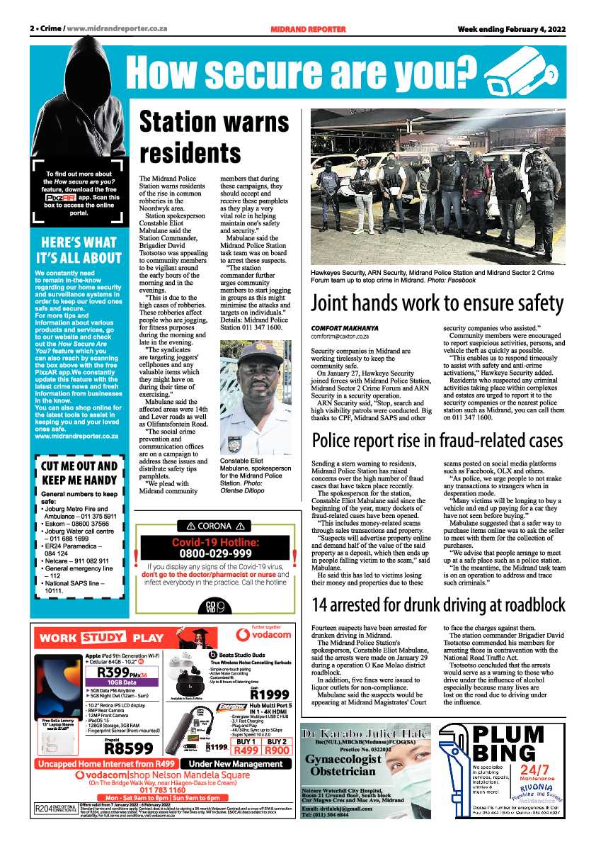 Midrand Reporter 04 February 2022 page 2