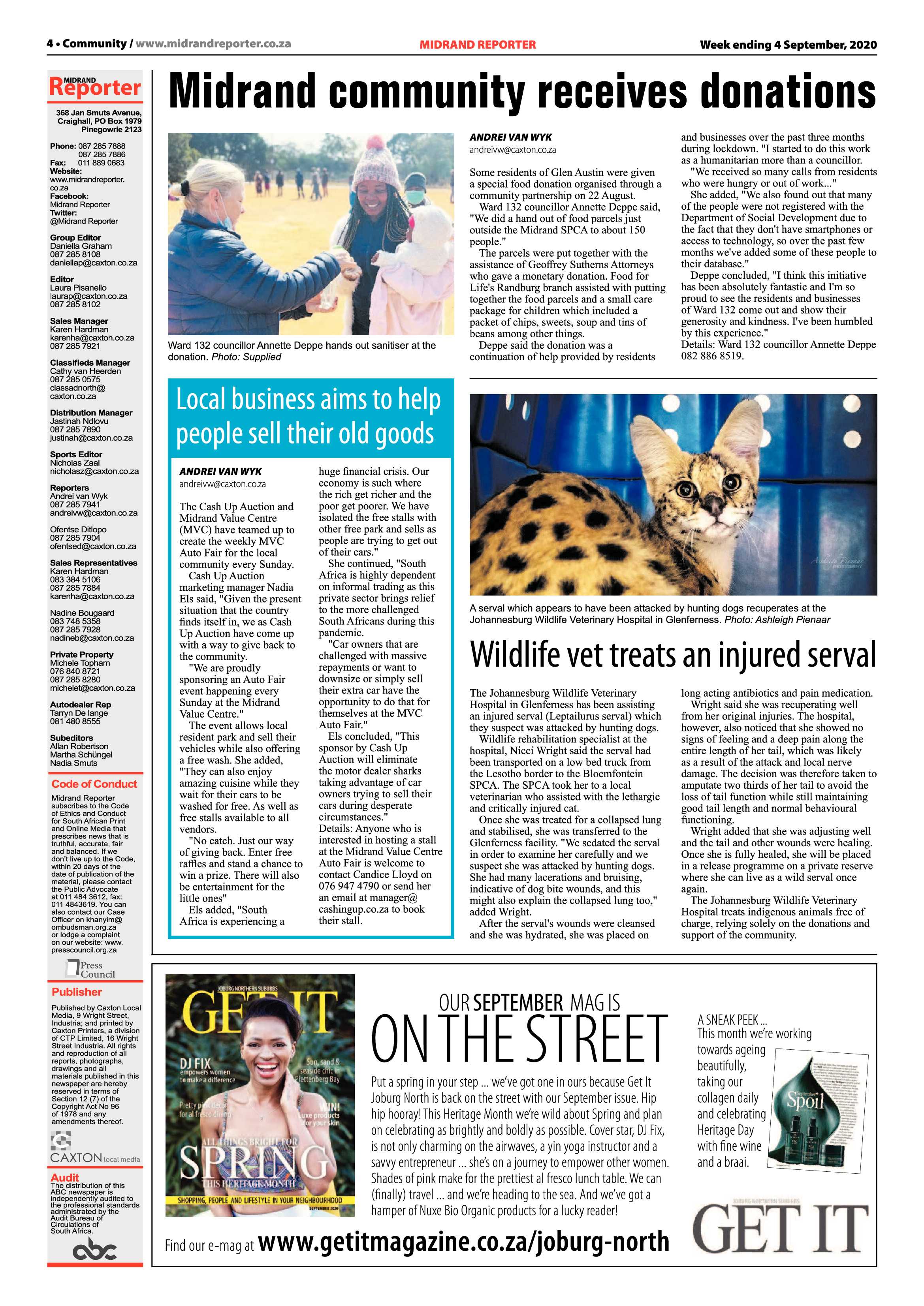 Midrand Reporter 04 September 2020 page 4