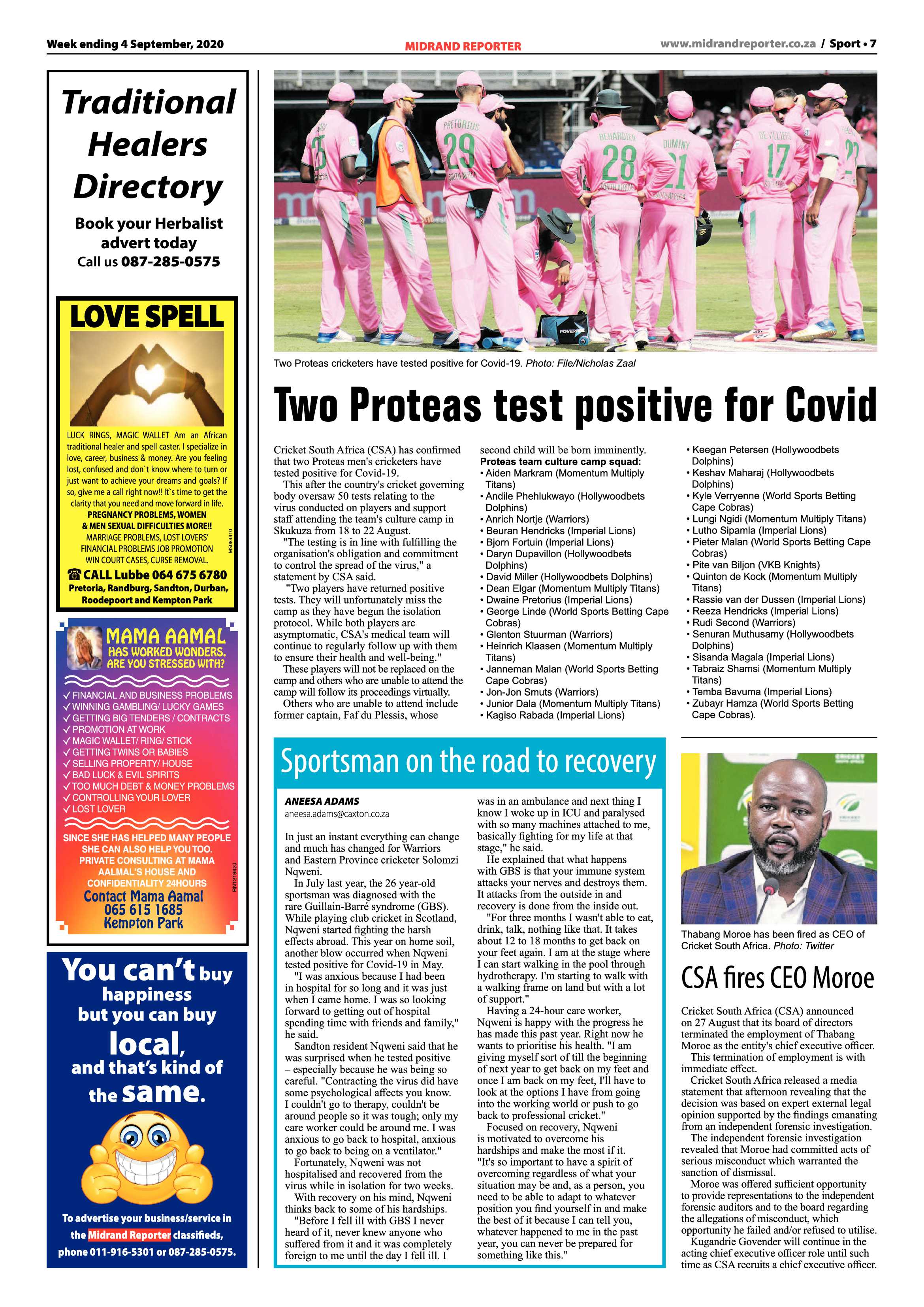Midrand Reporter 04 September 2020 page 7
