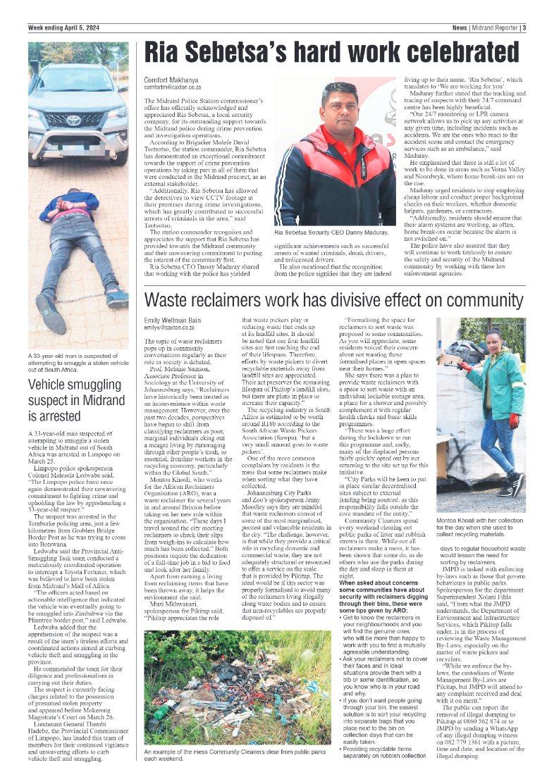Midrand Reporter 05 April 2024 page 3