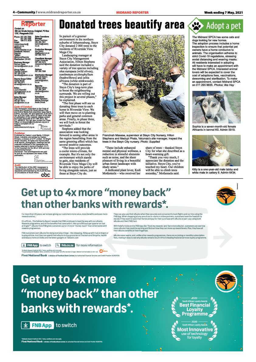 Midrand Reporter 05 May 2021 page 4