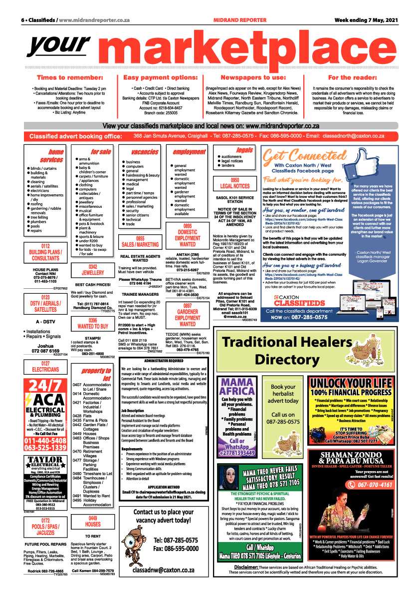 Midrand Reporter 05 May 2021 page 6