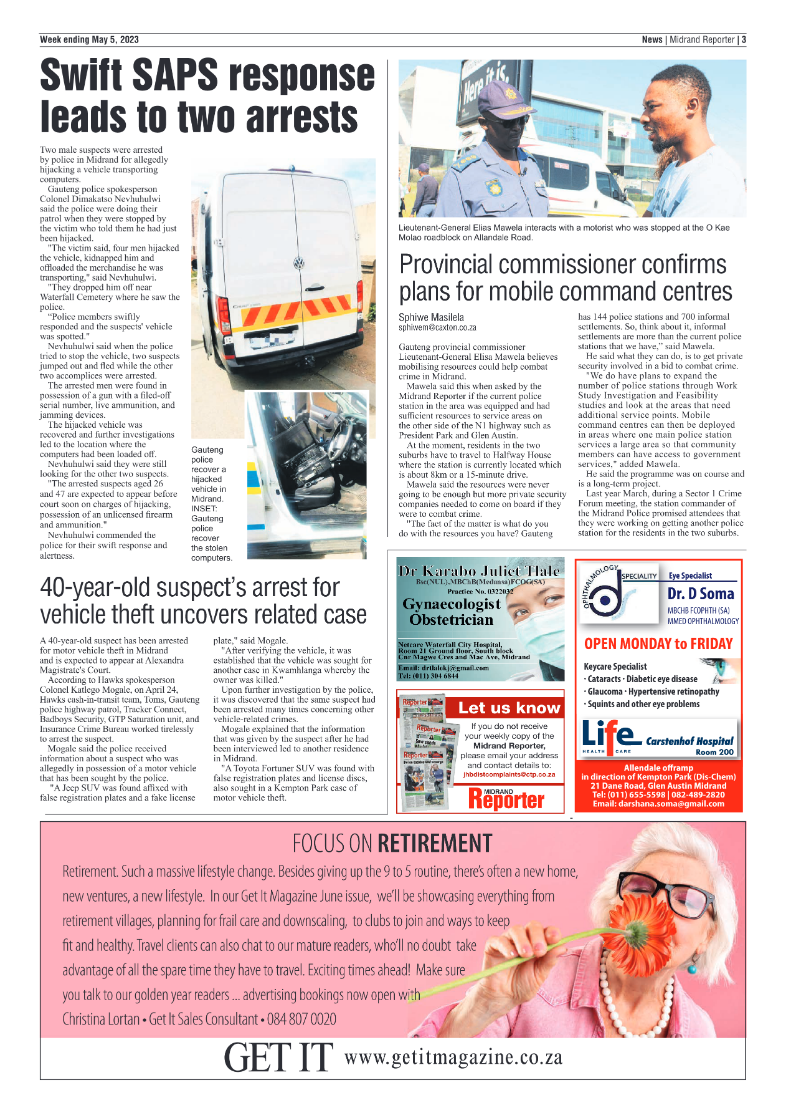 Midrand Reporter 05 May 2023 page 3