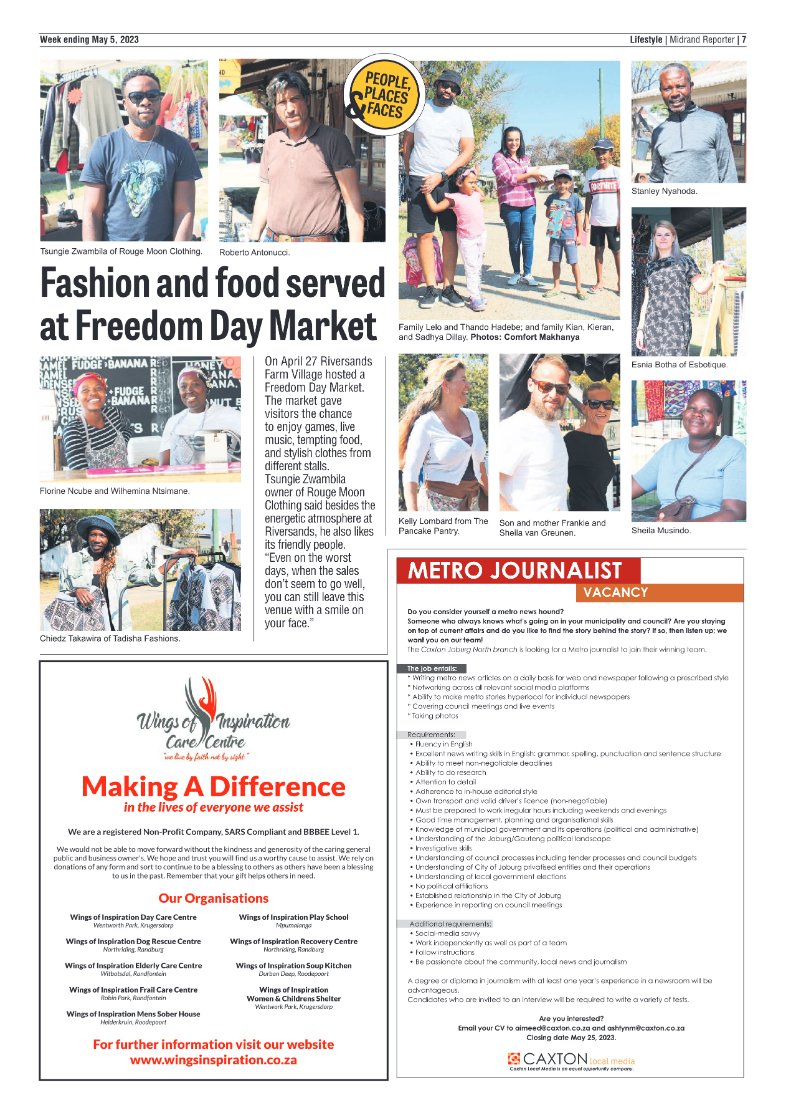 Midrand Reporter 05 May 2023 page 7