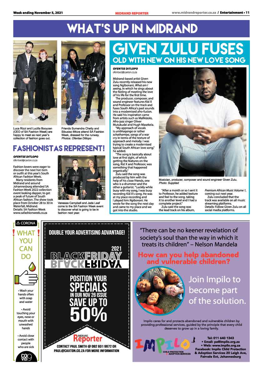 Midrand Reporter 05 November 2021 page 11