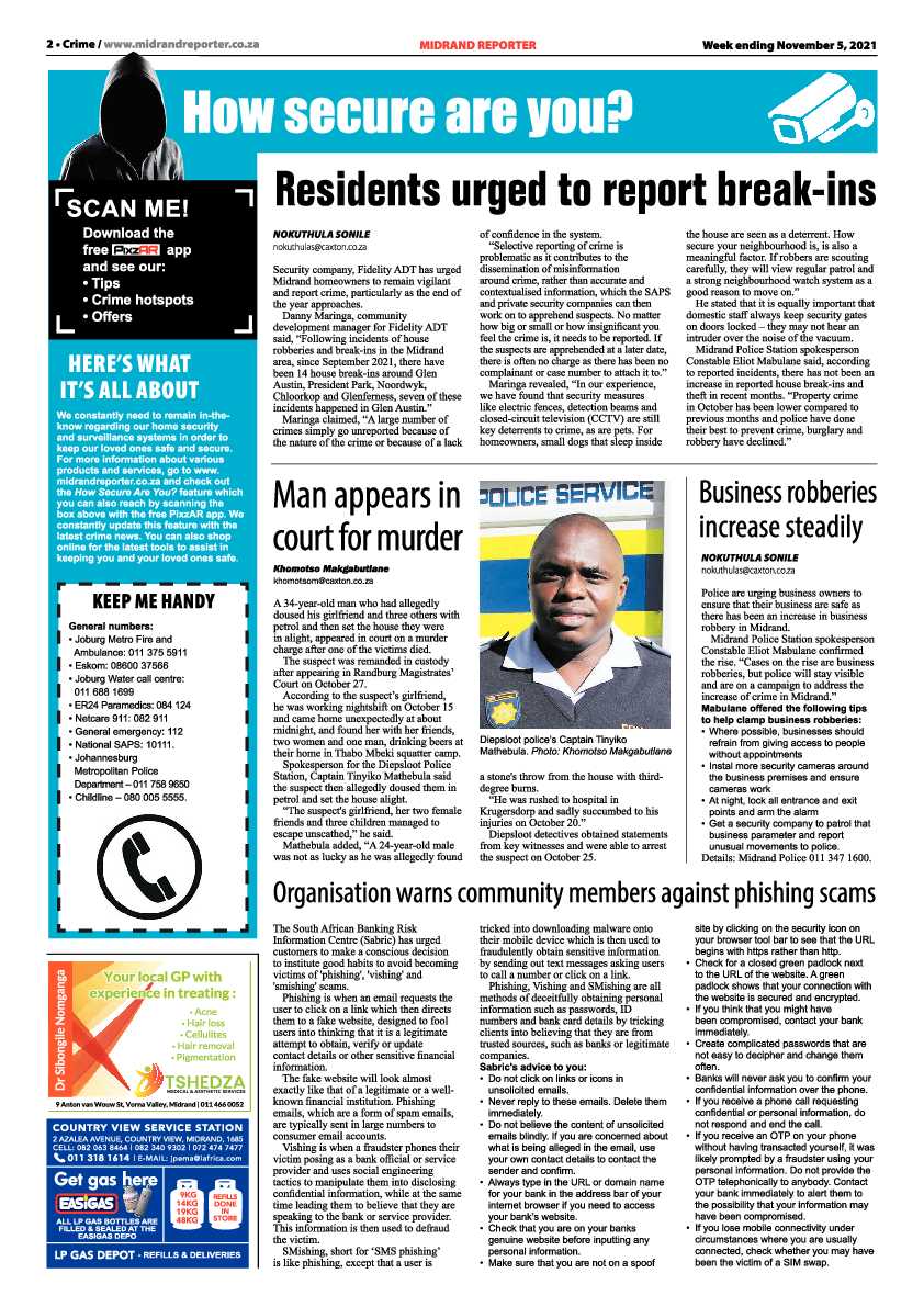 Midrand Reporter 05 November 2021 page 2